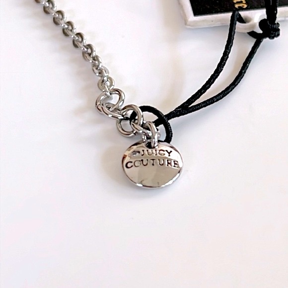 NWT Juicy Couture Pave Crystal Open Triangle Silver Tone Bracelet - Picture 11 of 15